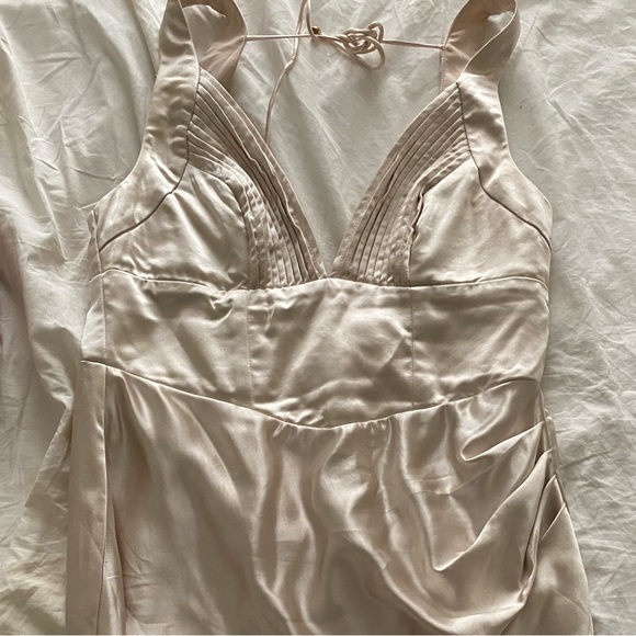 Selfie Leslie Come What May Pintuck Champagne Dress - Picture 2 of 6